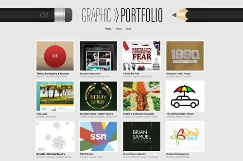 Tumblr #website #portfolio #pencil #graphic