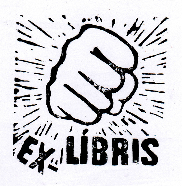 ex libris, stamp, logo, book