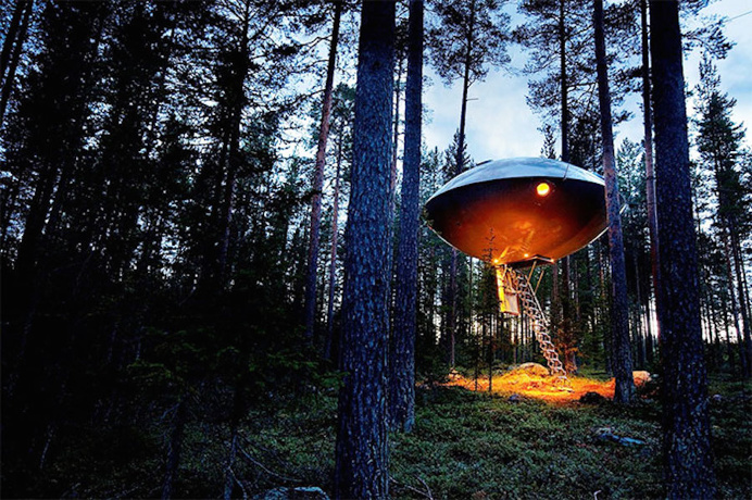 The UFO Hotel in Sweden