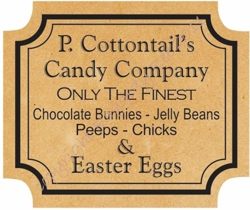 Spring Flings and Easter Things / printable Easter labels #graphic #vintage #label