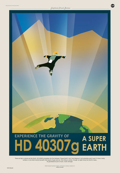 NASA movie posters Credited to the fictional Exoplanet Travel Bureau, the posters depict worlds discovered by NASA's Kepler telescope – w #nasa #travel #space #kepler #poster #planet