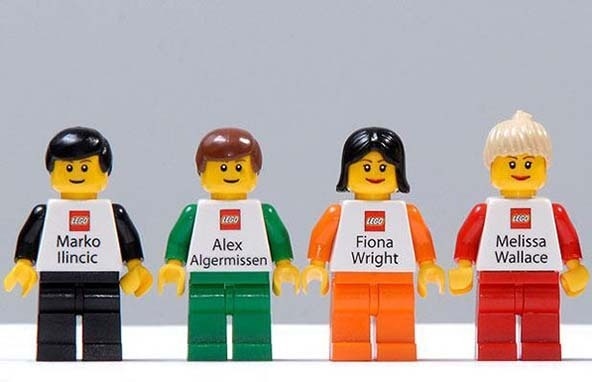 Lego Figures #business #design #graphic #cards #3d