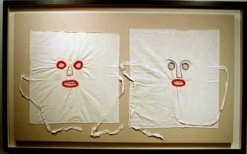 Miscellaneous Folk and Outsider #creepy #fabric #folk #strange #mask #art #century #20th