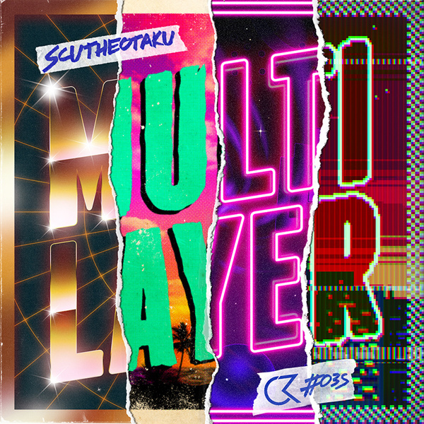 SCUTHEOTAKU - Multilayer (Album artwork) on Behance #design #retro #80s