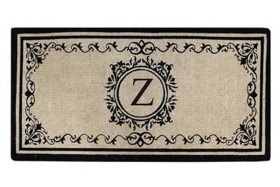 Create your own style with this decorative Border Coco Fiber Door Mat. Durable and beautiful, this mat keeps shoes clean to protect your floors from mud, dirt and grime. It is flexible, robust and durable. This mat provides exceptional brushing action on footwear with excellent water absorption. Specification - Monogrammed Double Doormat with (Z-Letter). Product Dimensions - *36" x 72" x 1.5"
