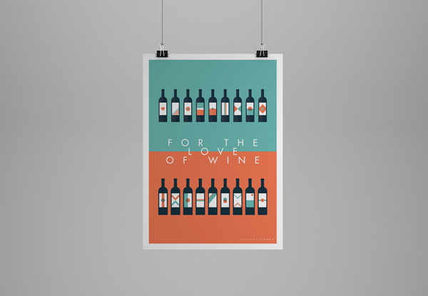 FOR THE LOVE OF WINE Posters on Behance #animation #vector #animated #branding #icon #illustrator #icons #wine #clean #indesign #illustration #posters #gif #selection