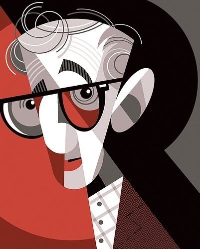 All sizes | Woody Allen | Flickr - Photo Sharing! #lobato #allen #illustration #woody #pablo