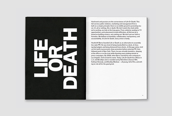 Life Or Death by DIA #print #graphic design #book #editorial