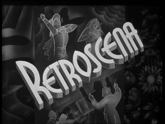 Retroscena (1939) Title Card #movie #lettering #title #card #vintage #type