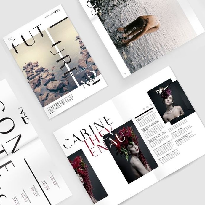 Art Direction and Design by www.vanessavanselow.com #design #experimental #direction #art #layout #magazine #typography
