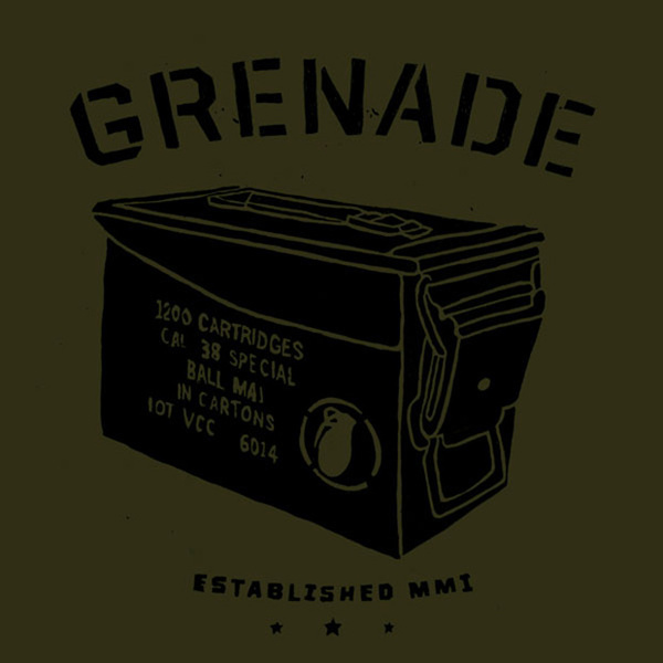 Grenade Box #ink #box #handmade #pen #and #grenade