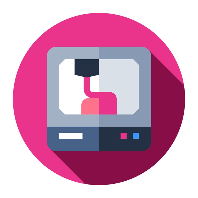 See more icon inspiration related to 3d, business and finance, ui, 3d printer, equipment, electronics, electronic, plastic, production, engineering, industry, printer and technology on Flaticon.