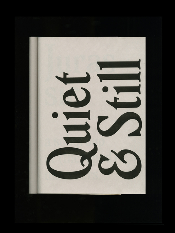 Graphic Porn #lettering #design #graphic #ampersand #quiet #still #typography