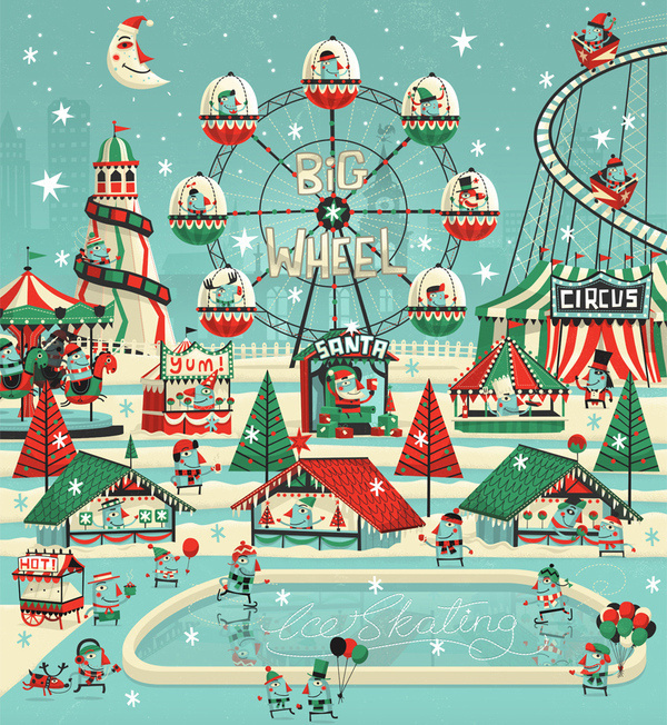 7up Wonderland on the Behance Network #christmas