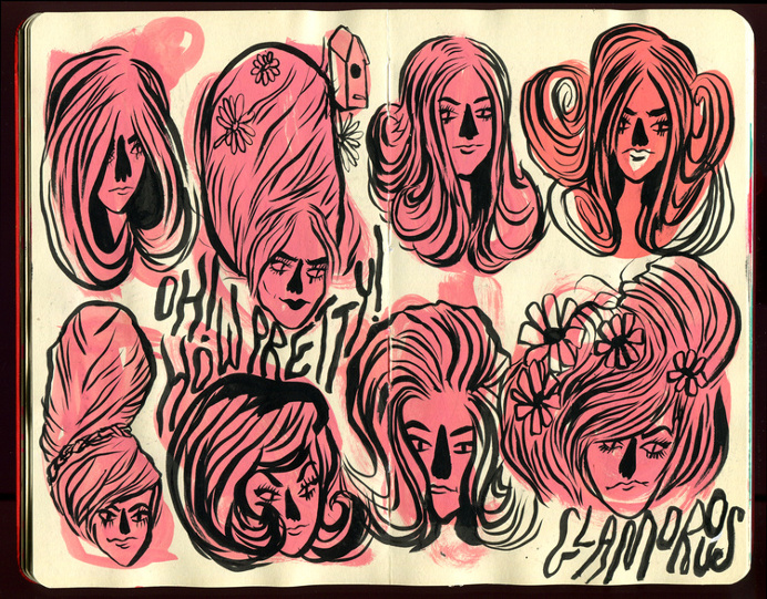Krista Perry - Sketchbook No. 4 #illustration #sketchbook #moleskin