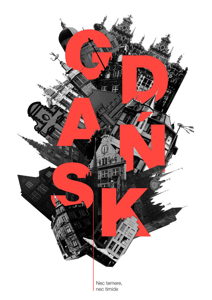 Poster inspiration example #482: Gdansk Poster #poland #type #poster