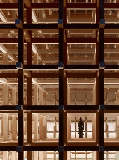 GC Prostho Museum Research Center / Kengo Kuma & Associates GC Prostho Museum Research Center / Kengo Kuma & Associates – ArchDaily #kuma #grid #statue #wood #architecture #shadow
