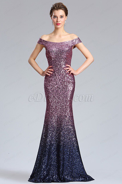 eDressit Elegant Off Shoulder Sequins Party Evening Dress (02183206)