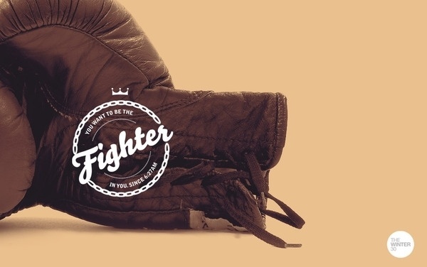 The Winter 30 on the Behance Network #logo #fighter #day