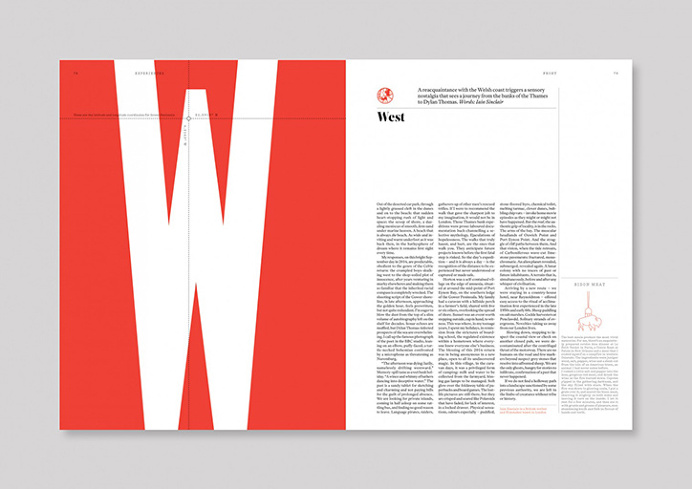 magazine layout, type, tipography