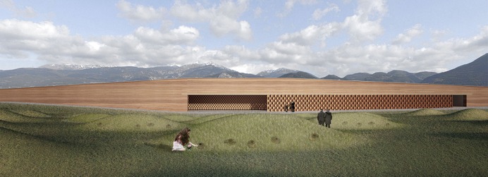 Crematorium Design Reinvented for a Competition in Patras Greece,Courtesy of Stelios Andrikopoulos, Konstantinos Grivas, Alexandra Stratou