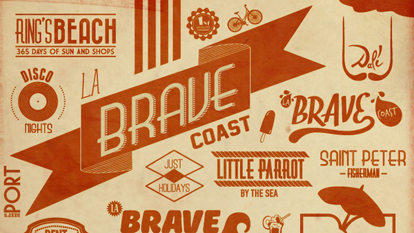 La Brave Coast on Behance #type #illustration #poster