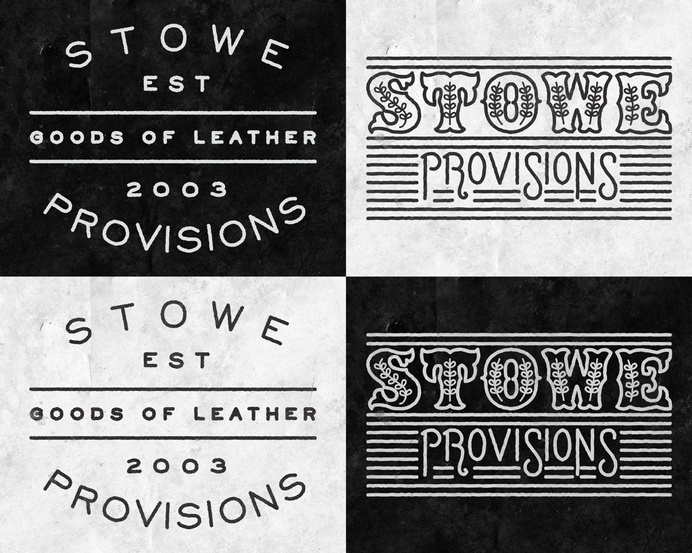 Logo work for Stowe Provisions by Nicholas Samendinger #lettering #branding #design #vintage #logo #typography