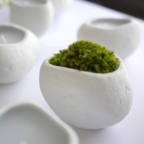 Porcelain planters by 224porcelain | Spoon & Tamago #objects #white #design #books #minimalist