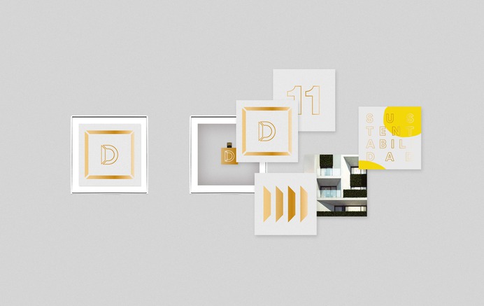 Domini Bernal - Mindsparkle Mag The project of visual identity of Domini Bernal, designed by Hachetresele was created through the conceptualization of the architectural features of a building. #logo #packaging #identity #branding #design #color #photography #graphic #design #gallery #blog #project #mindsparkle #mag #beautiful #portfolio #designer