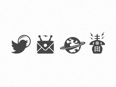 Space_theme_icons_for_letterpress #vector #icons #space #illustrations