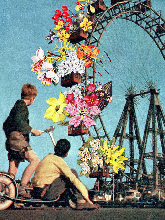 All Fun & Games - Eugenia's Collages #collage #vintage #art