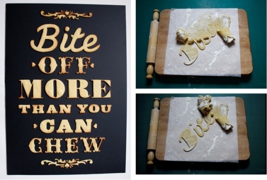 Good design makes me happy: food #food #typography