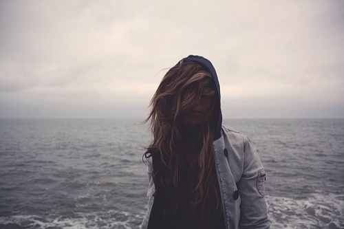 convoy #women #cloudy #ocean #gray