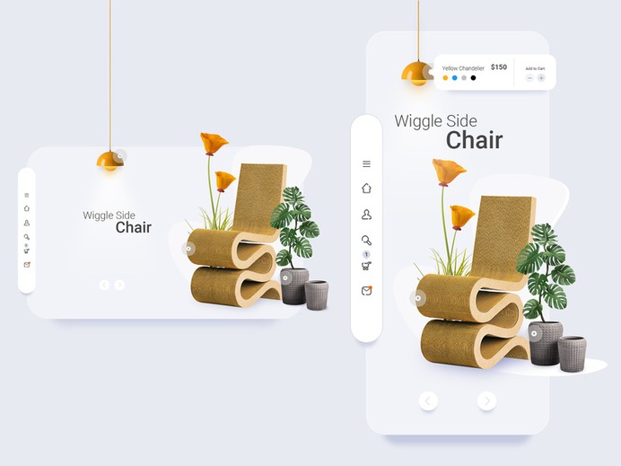 Ecommerce - Website & Mobile App decoration home shopping shopping app typography webdesign websites mobile app mobile ecommerce website minimal app design ux ui