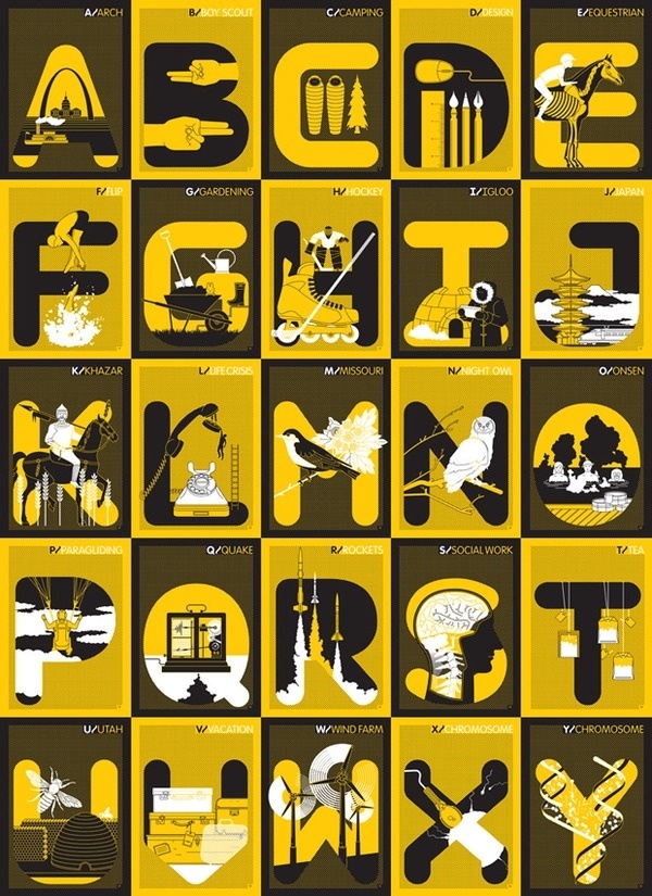 Postmammal5 #invitation #yellow #design #graphic #poster #abc #wedding