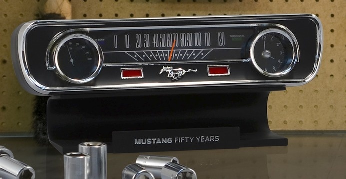Mustang 50th Anniversary Desktop Sound Clock Thermometer #tech #flow #gadget #gift #ideas #cool