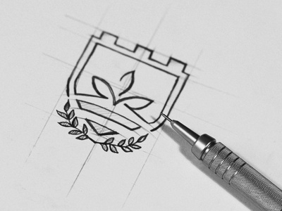 Logo sketching by Bratus #mark #vietnam #logotype #process #icon #brand #logo #sketch