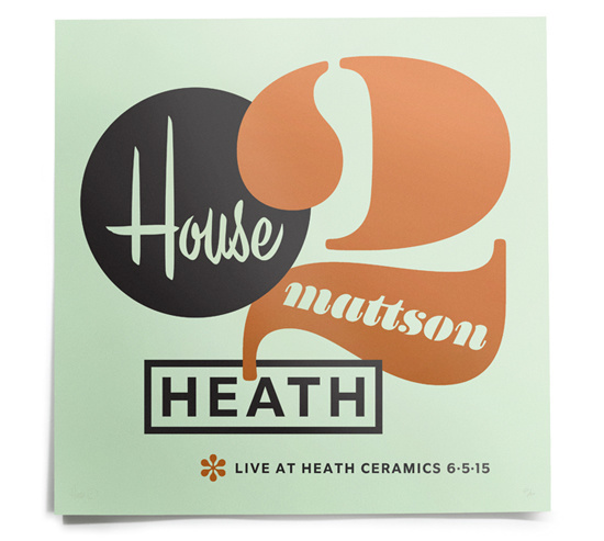 house, typography, retro