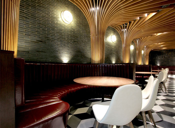 New Trendy Restaurant & Bar by CAA - #bar, #restaurant, #restaurantdesign, architecture