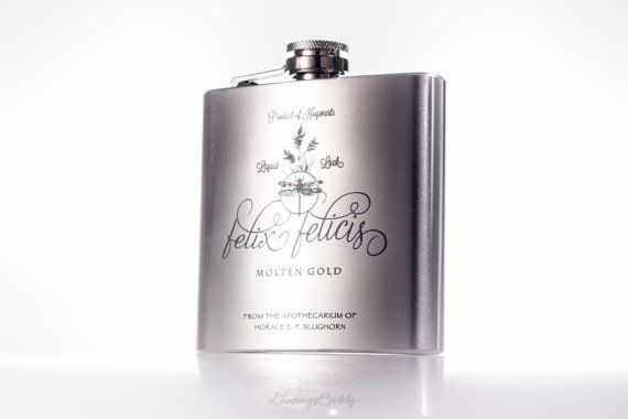 Felix Felicis Potion Flask inspired by Harry Potter 6oz