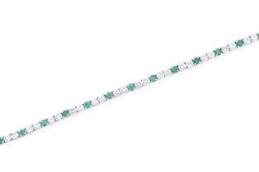 ARMBAND MIT SMARAGD- UND BRILLANTBESATZ
