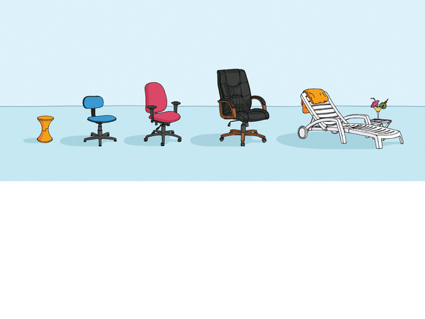 Mr Bingo #financial #illustration #times #chairs
