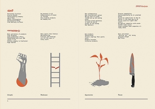 Mr.Clouston #diagram #cream #orange #swot #grey
