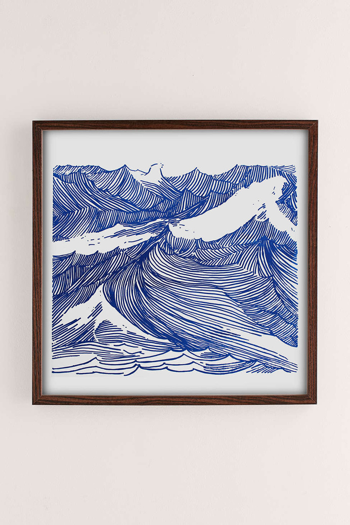 Kym Fulmer Crashing Waves Art Print, Urban Outfitters