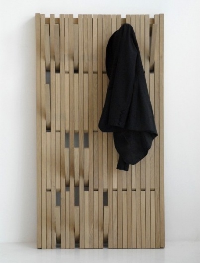 swissmiss | Piano Hanger #piano #tan #j #design #wood #furniture #hanger #coat