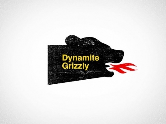 Ross Bruggink #grizzly #dynamite #print #letterpress #distress #identity #logo