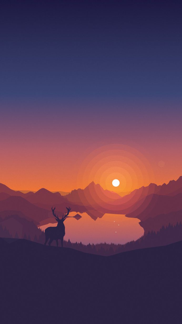 Lakeside Sunset by Louis Coyle