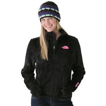 North Face Pink Ribbon Osito Jacket Black-Womens #jacket