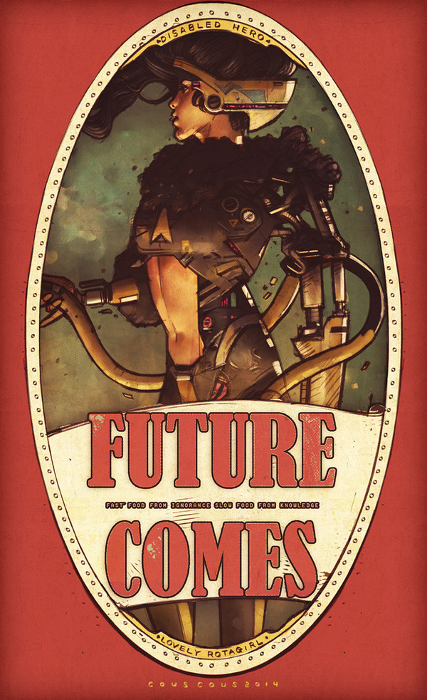 future comes girl no. 8 #girl #illustration #sci #fi