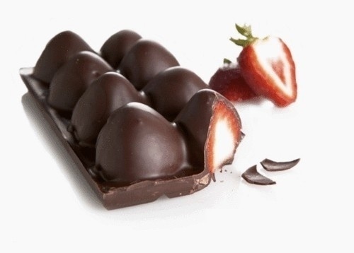 Ice Tray Chocolate Strawberries #simple #diy #industrial